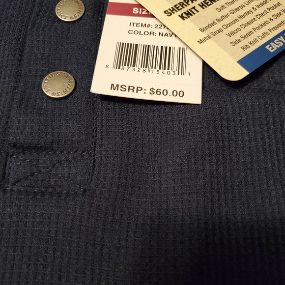 Smith's Workwear Bonded Sherpa Thermal Henley - Picture 6 of 9